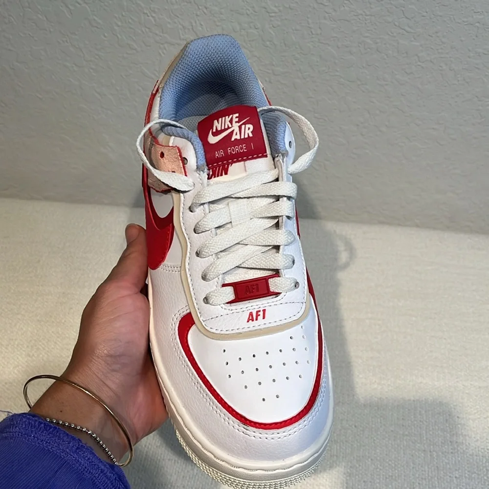 Nike Air‎ Force 1 Shadow cracked leather AF1 size 6.5